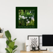 Dandelion Dreams wast botanisch Poster (Thuiskantoor)