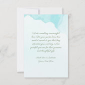 Dandelion en Glitter Dank u Kaarten (Achterkant)