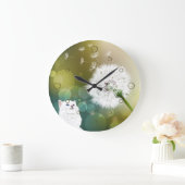 Dandelion en kat wandklok (Huis)