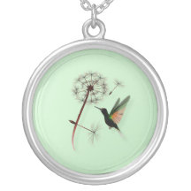 Dandelion en Little Green Hummingbird Ketting