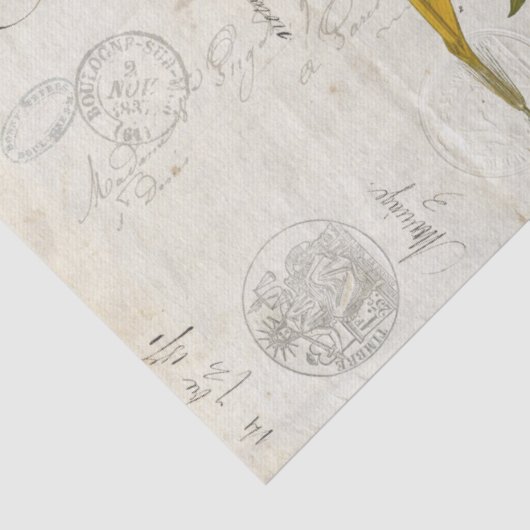 Dandelion Ephemera Landschap Decoupage Tissue Shee Tissuepapier (Detail)