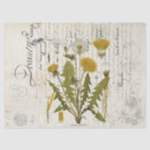 Dandelion Ephemera Landschap Decoupage Tissue Shee Tissuepapier (Voorkant)