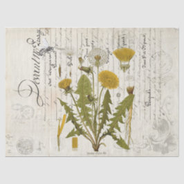 Dandelion Ephemera Landschap Decoupage Tissue Shee Tissuepapier