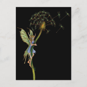 Dandelion Faery (met Oorlogsverf) Briefkaart
