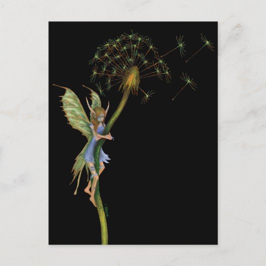 Dandelion Faery (met Oorlogsverf) Briefkaart (Voorkant)