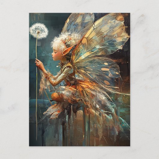 Dandelion Fairy Briefkaart (Voorkant)