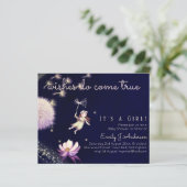 Dandelion Fairy wil echt Baby shower (Staand voorkant)