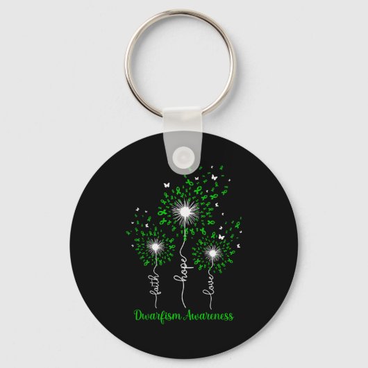 Dandelion Faith Hope Love Dwarfism Awareness  Sleutelhanger (Voorkant)