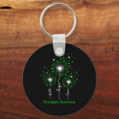 Dandelion Faith Hope Love Dwarfism Awareness  Sleutelhanger (Voorkant)