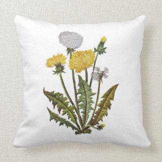 Dandelion Faux Embroidery Pillow Kussen
