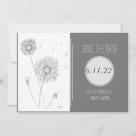 Dandelion Flat Save the Date Kaart
