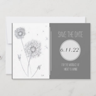Dandelion Flat Save the Date Kaart