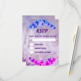 Dandelion Floral Elegant Countryside RSVP Kaartje