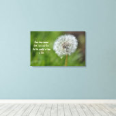 Dandelion Flower Canvas Afdruk (Insitu (Houten vloer))