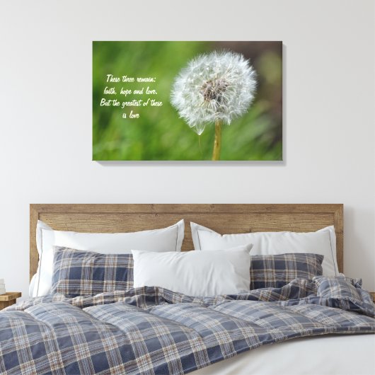 Dandelion Flower Canvas Afdruk (Insitu (Slaapkamer))