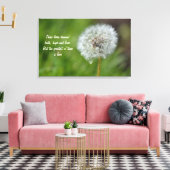 Dandelion Flower Canvas Afdruk (Insitu (Woonkamer))