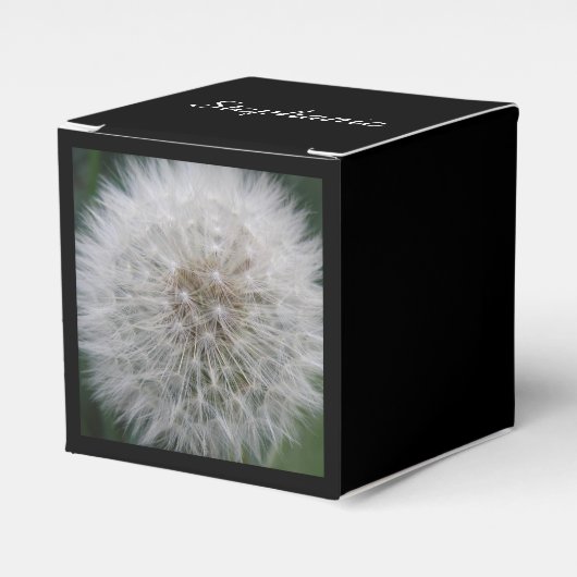 Dandelion Flower Custom Favor Box Bedankdoosjes (Voorkant Zijde)