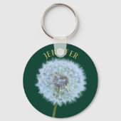 Dandelion Flower Dandelion Clock - Aangepast Sleutelhanger (Voorkant)