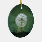 Dandelion Flower Fluff Starry Sky Art Keramisch Ornament (Rechts)