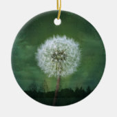Dandelion Flower Fluff Starry Sky Art Keramisch Ornament (Voorkant)