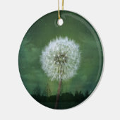 Dandelion Flower Fluff Starry Sky Art Keramisch Ornament (Links)