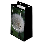 Dandelion Flower Gift Bag Klein Cadeauzakje (Voorkant Gekanteld)