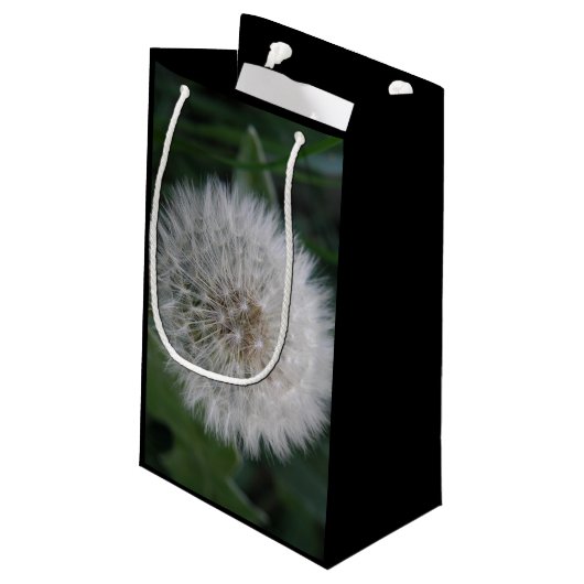 Dandelion Flower Gift Bag Klein Cadeauzakje (Achterkant Gekanteld)