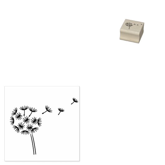 Dandelion Flower Parachutes 2 Rubberstempel (Gestempeld)