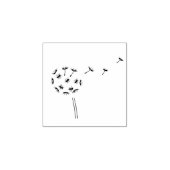Dandelion Flower Parachutes 2 Rubberstempel (Afrduk)