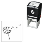 Dandelion Flower Parachutes Zelfinktende Stempel (In situ)