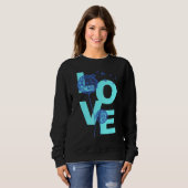 Dandelion Flower Print Lucky Charm Love 1 Trui (Voorkant volledig)