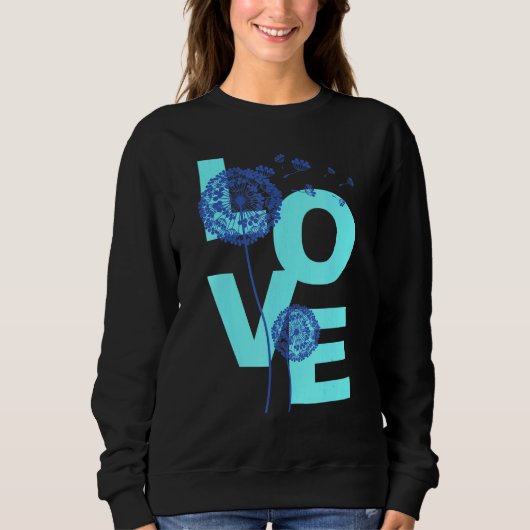 Dandelion Flower Print Lucky Charm Love 1 Trui (Voorkant)