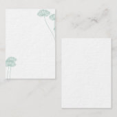 Dandelion Flower Visitekaartje (Voorkant / Achterkant)
