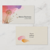 Dandelion Flower Visitekaartje (Voorkant / Achterkant)