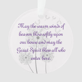 Dandelion Flowers Bless Dit Ornament van het Huis