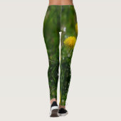 Dandelion Flowers Dandelions Yellow Green Leggings (Achterkant)
