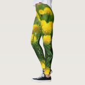 Dandelion Flowers Dandelions Yellow Green Leggings (Links)