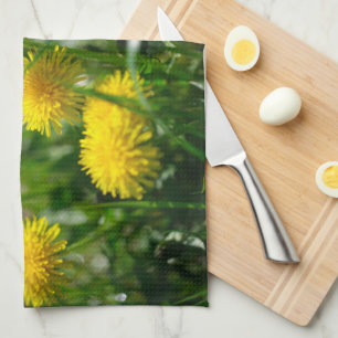 Dandelion Flowers Dandelions Yellow Green Theedoek