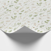 Dandelion Flowers Green Leaves Birthday Cadeaupapier (Hoek)