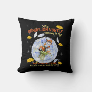Dandelion Flowers - Hoe zaden vliegen, wetenschaps Kussen