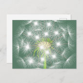 Dandelion Fractal Briefkaart (Voorkant / Achterkant)