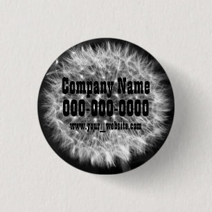 Dandelion Fuzz Ronde Button 3,2 Cm