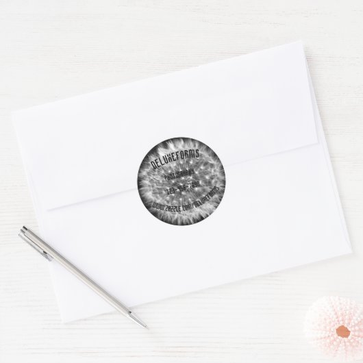 Dandelion Fuzz Ronde Sticker (Envelop)