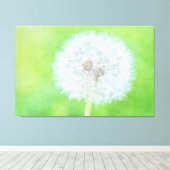 Dandelion - Gewoon wakker worden Canvas Afdruk (Insitu (Houten vloer))
