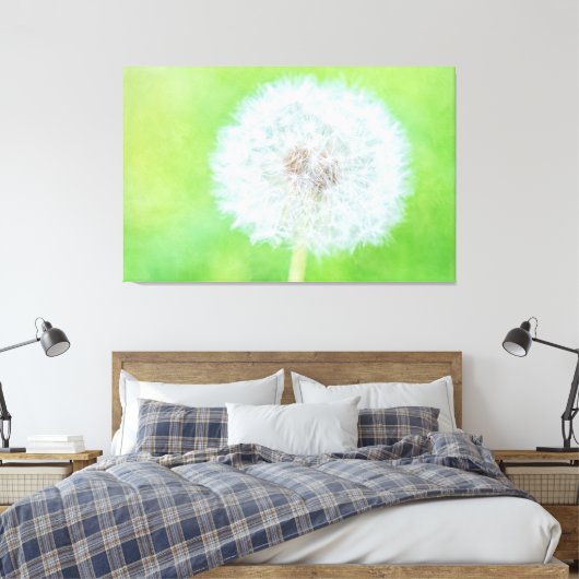 Dandelion - Gewoon wakker worden Canvas Afdruk (Insitu (Slaapkamer))