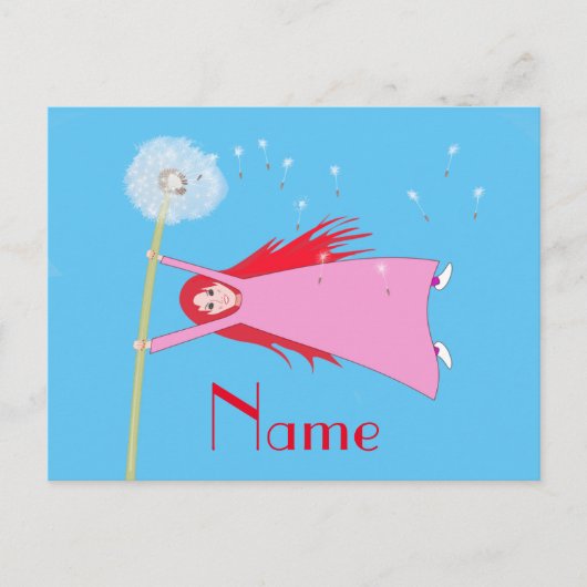 Dandelion Girl Thunder_Cove Briefkaart (Voorkant)