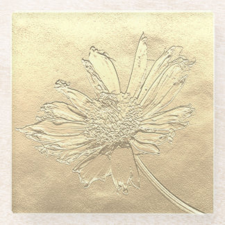 Dandelion glass coaster glazen onderzetter