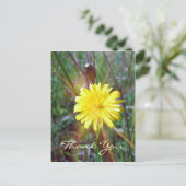 Dandelion Glow Briefkaart (Staand voorkant)