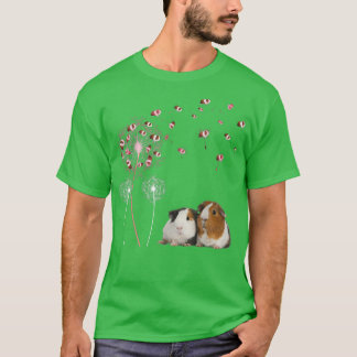 Dandelion Guinea Pig Cute Guinea Pig Floral Dandel T-shirt