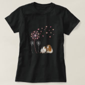 Dandelion Guinea Pig Cute Guinea Pig Floral Dandel T-shirt (Design voorkant)